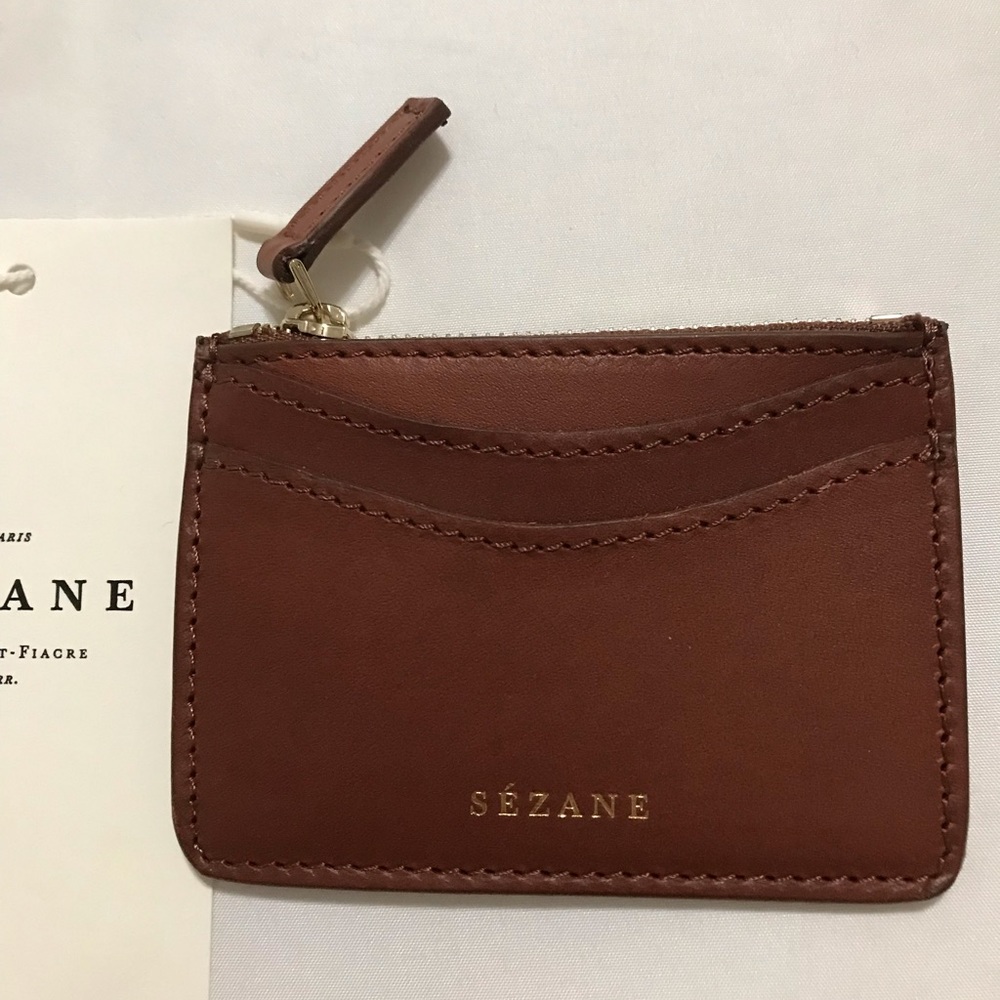 NEW without tag Brown card holder Made in Italy